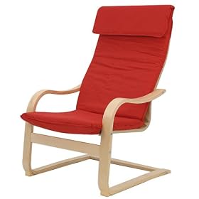 Bentwood Chair- Red by Living Room Chairs