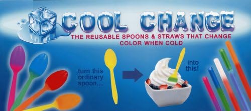 CollegeStoreAndMore Magic Cool Change Reusable Color Change Spoons