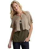 Calvin Klein Jeans Cropped Open-Knit Cardigan Sweater