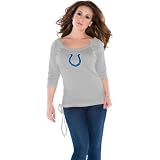Touch by Alyssa Milano Indianapolis Colts Women's 3/4 Sleeve Team Organic Top Extra Small