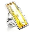 Women's SolitaireTopaz Color Cubic Zirconia Rhodium Ring, Size: 5-9 Sterling Silver .925