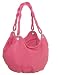 Nicole Pink Faux Leather Scoop Twisted Strap Shoulder Bag SALE