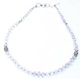 418ZovU3qBL. SL160  Male Gifts Silver Rose Quartz Charm Necklace 19 inch