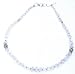 Female Gifts Silver Rosequartz Chain Necklace Amulet 19 inches (gnklc250)