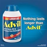 360 Advil Coated Tablets. Ibuprofen Tablets, 200 Mg Pain Reliever/fever Reducer (Nsaid)
