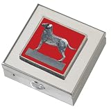 Red Labrador Retriever Small Vitamin Case - Polished w/Mirror