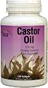 Castor Oil Softgels Natural Laxative with Fennel Oil