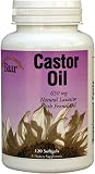 Castor Oil Softgels Natural Laxative with Fennel Oil