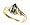 Beautiful SOLID 10k Gold Genuine Mystic Topaz Marquise Cut Ring with CZ Accents - Comes Gift Boxed!, 6.75