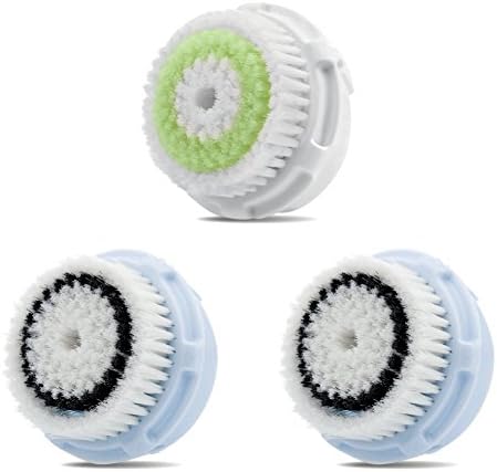 Replacement Brush Head Delicat Skin 2 Pack and Acne Cleaning 1 Pack