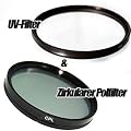 CPL- & UV-Filter Set 52mm Polfilter zirkular & Ultraviolettfilter z.B. f�r 1D Mark IV, 5D Mark, 7D, 50D, 60D, 450D, 500D, 550D, 1000D; Sony Alpha A200, A230, A290, A300, A330, A350, A380, A390, A450, A500, A550, A560, A580, A850, A900; Nikon D3, D60, D90, D300s, D400, D700, D3000, D3100, D5000, D7000; Olympus E-5, E-30, E-430, E-450, E-520, E-620; Pentax K10D GP, K20D, K200D, K-m, K-r, K-5, K-7, K-x; Fuji S100FS, S9100; Samsung GX-20, GX-30, ...