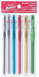 Susan Bates Silvalume Crochet Hook Set in Pouch