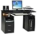 Executive Computer Desk in Black PC Table - W214