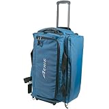 Aeris Scuba Gear Roller Duffel Bag - Oversized Scuba Fin Pockets - Built-in Dry Compartment