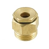 uxcell ローンスプレーヤーノズル　サークルアークスタイル　20㎜のスレッド　ゴールドトーン