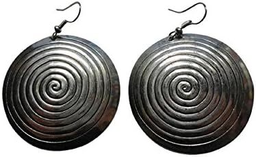Handcrafted Moroccan African Berber Artisan Fashion Spiral Earrings