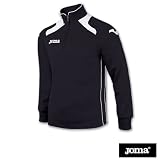 Joma Champion II Mens Half Zip Sports Top Black/White Small