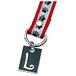 Dog Paw Print Letter L Pet Lover Charming KEYper Keychain