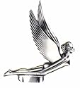 Chrome Flying Goddess Hood Ornament