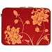 Laurex 17" Neoprene Notebook/Laptop Sleeve Case - Red Blossom