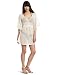 Echo Design Women's Crochet Butterfly Tunic Top, White, Large