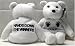 WWE / WWF 1999 - Attitude Bears / Beanie - SABLE - ORIGINAL LICENSE TAG - NEW