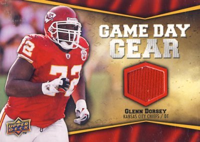 Glenn Dorsey - Kansas City Chiefs - Upper Deck 2009 Player-Worn Jersey Card