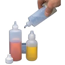 School Specialty Science Dropping Bottles, 2 oz Size (Pack of 8)