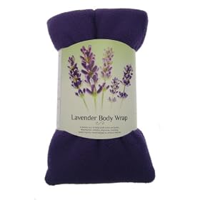 Lavender Body Wrap - Microwavable Wheat Bag - Purple Fleece