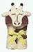 Baby : Mullins Square Giraffe Tubbie Hooded Towel