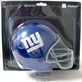 New York Giants Helmet Bank Feature Official Team Logos Made By Riddell Excellent Performance