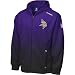 Minnesota Vikings Ascent 2009 Sideline Drift Full Zip Fleece Hooded Jacket