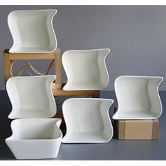Creatable 18534 Salatschale M�slischale 13 cm Ocean, 6er Set, weiss, Porzellan, Creatable