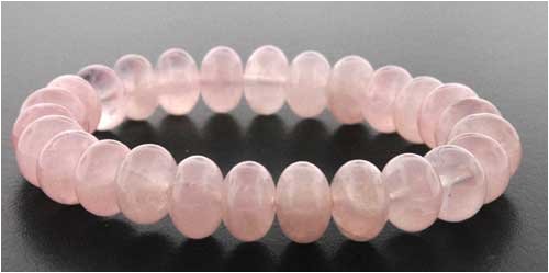 Click here to buy 10mm Rondell Bracelet - Rose Quartz.