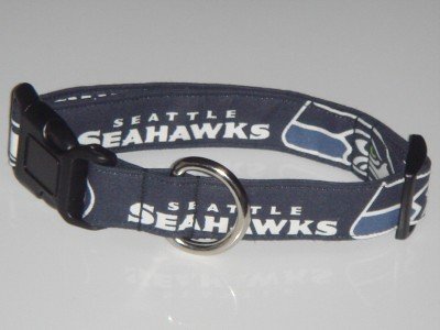 NFL Seattle Seahawks Football Dog Collar Large 1