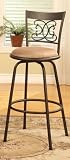 Best Set of 2 Swivel Metal Bar Stool in Dark Champagne F10425, Best Deals