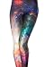 Roseate Women's 3D Digital Print Leggings Workout Running Tights Galaxy Rainbow