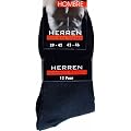 12er Pack Herrensocken schwarz Hombre Business