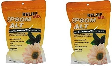 Relief Green Tea and Chamomile Epsom Salt, Pack of 2 by Relief MD