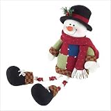Perky Patchwork Snowman Shelf Sitter