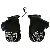 Rearview Mirror Mini Boxing Gloves - NFL Football - Oakland Raiders