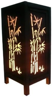 Thai Vintage Handmade BAMBOO STENCIL Lighting Chic Oriental Design