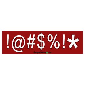 Funny Bumper Sticker List on Amazon Com            Funny Bumper Stickers  Medium 10x2 8 In