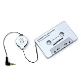 IOMAX Car Cassette Adapter for iPod and MP3 Players - Retractable Cable