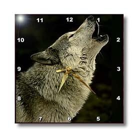 Wild animals - Timber Wolf - Wall Clocks