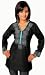 Black Beauty Designer Ladies Tunic Top Blouse Kurta