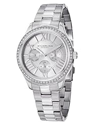 Stuhrling Original Womens 391LS.01 Regent Lady Majestic Quartz Swarovski Stainless Steel Watch