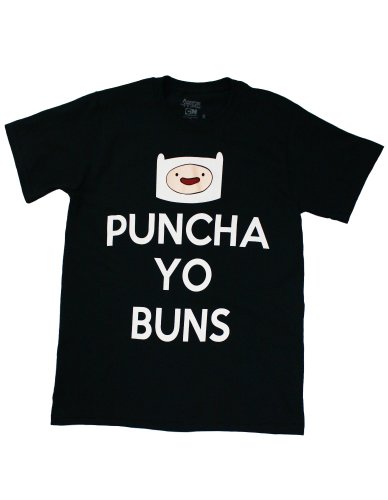Adventure Time Finn Punch-A Yo Buns Men's T-Shirt