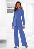 Collarless Pantsuit