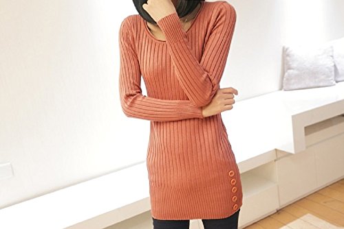 formanism レトロ ボタン ライン ニット ウール レディース ワンピース Mサイズ